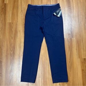 Charles Vane London Men’s Tailored Fit Dress Trousers Navy Size 86.5R-34R